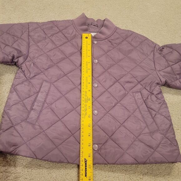 GAP Kids lightweight quilted puffer jacket In Lavender Size large (10-11) - Picture 5 of 8